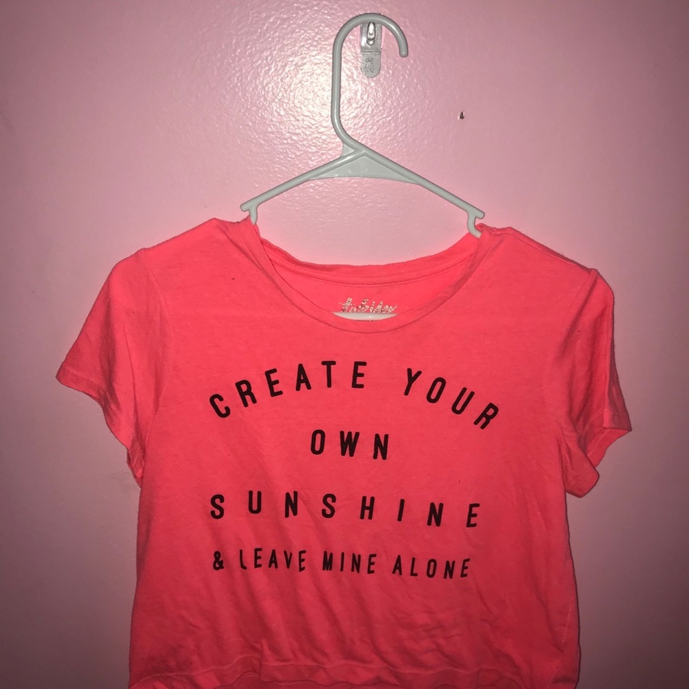 Hot pink crop top